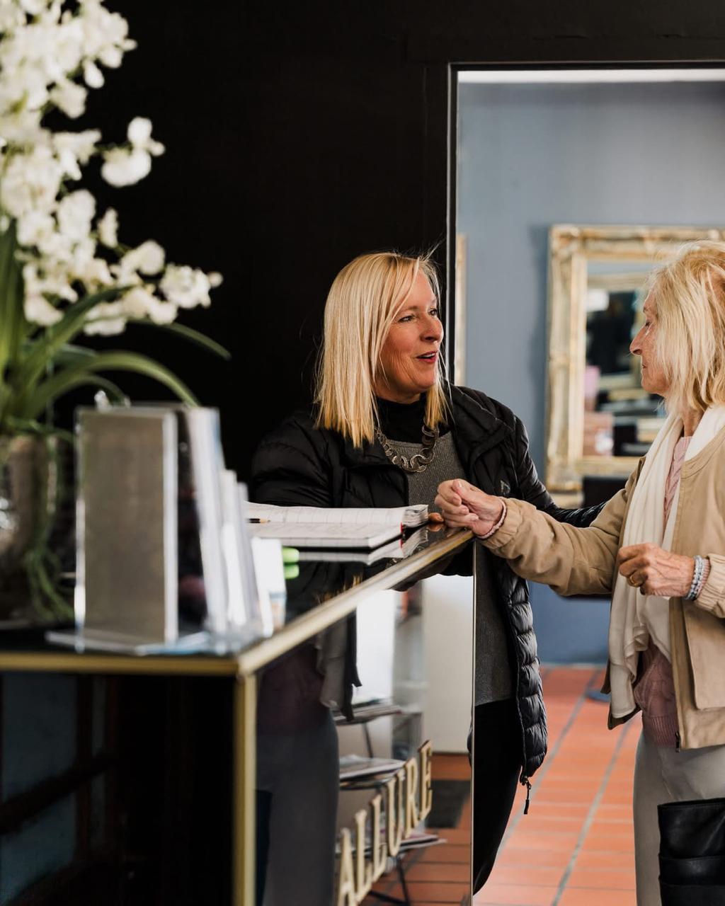 A warm welcome at the Allure Hair Couture reception